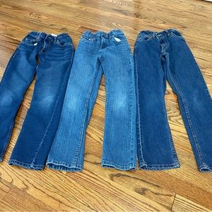 Lot of 3 Boy’s size 12 Levi’s 511 blue jeans.